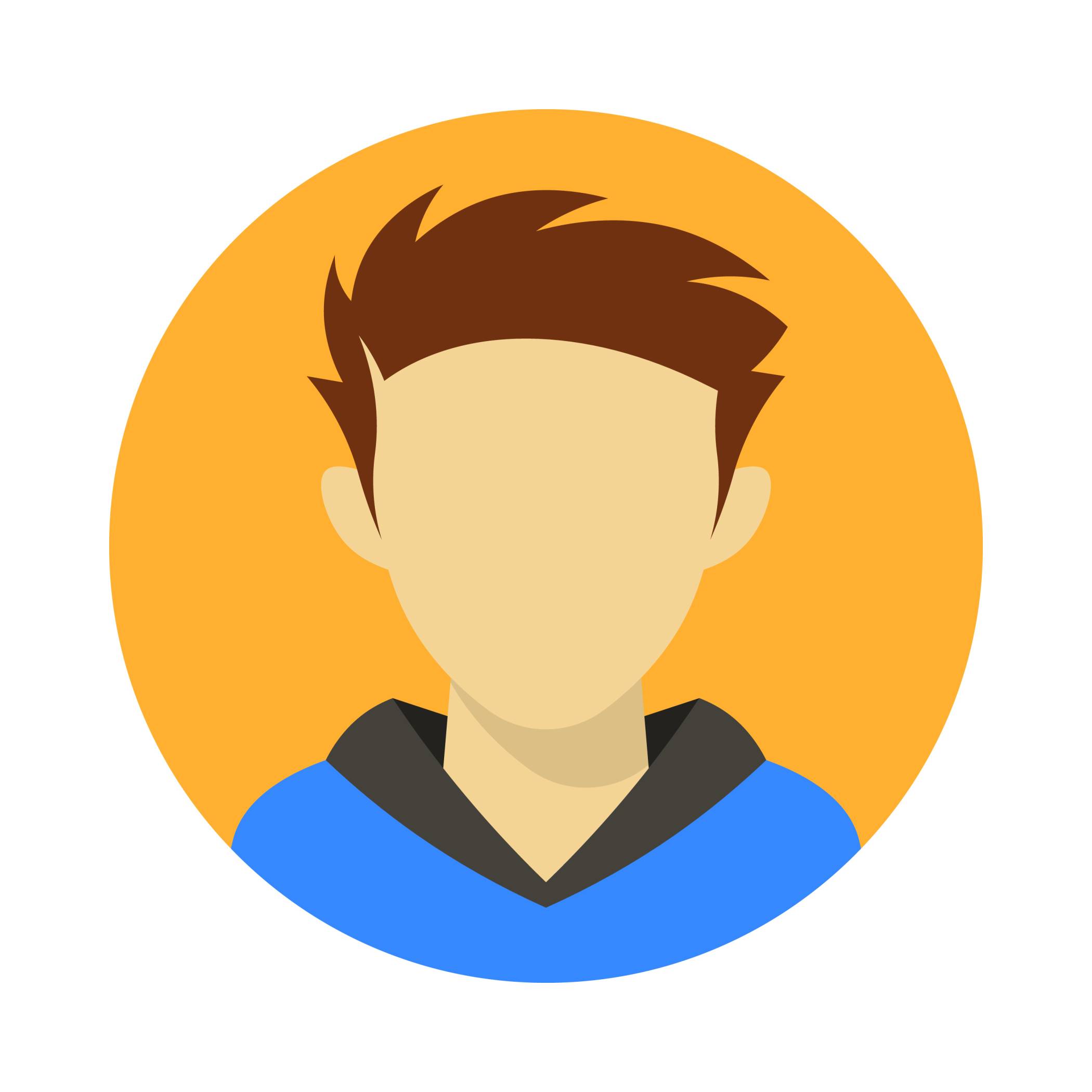 —Pngtree—cartoon color simple male avatar_5230557